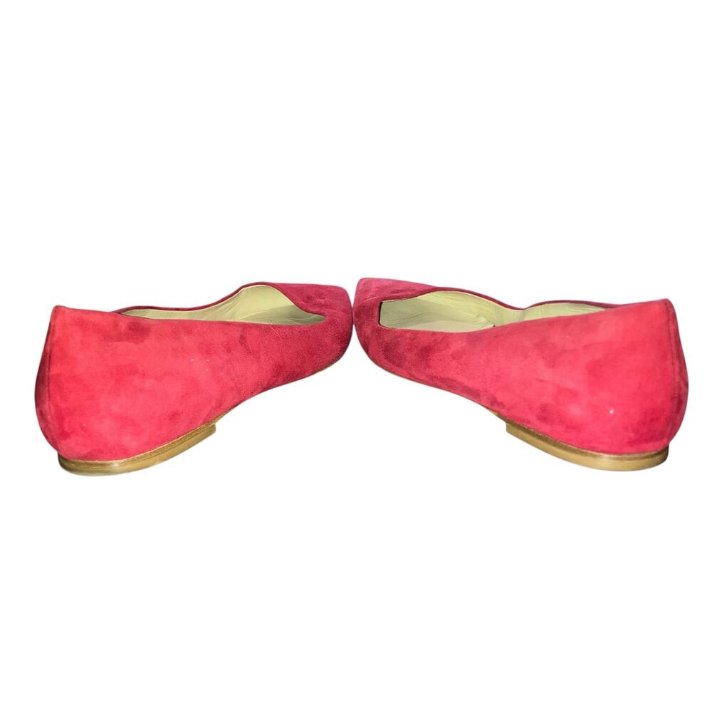M.M. LaFleur Women’s Suede Cherry Red Rowan Flats -size EU 39 US 8.5 - Picture 6 of 10